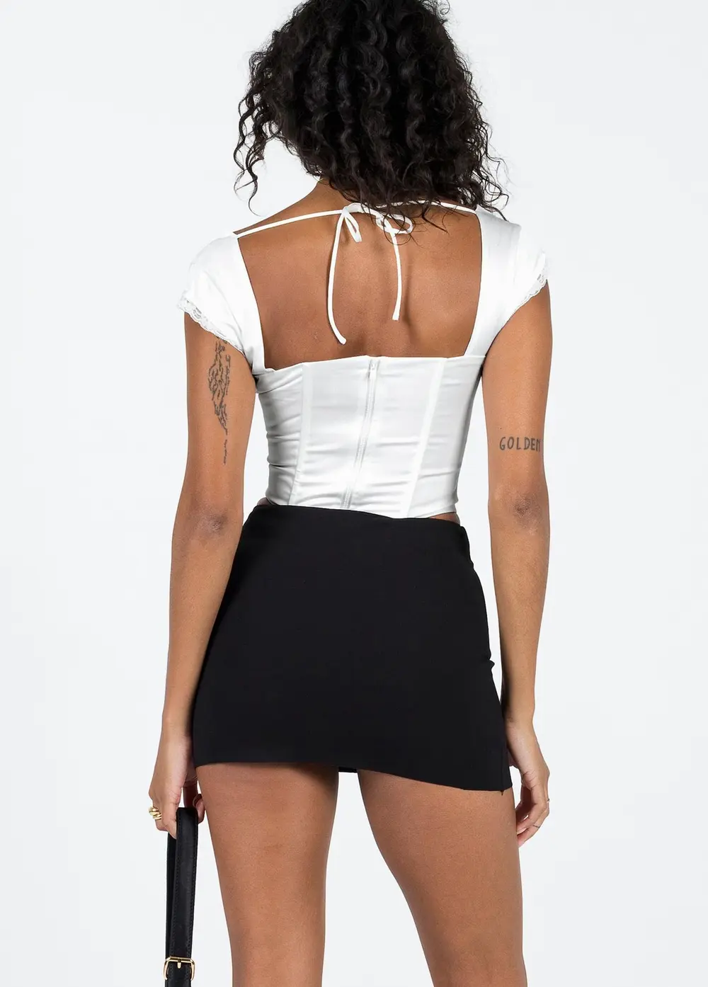 Karley Low Waist Mini Skirt Black