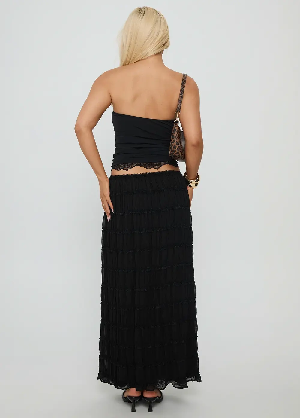 Estefania Maxi Skirt Black