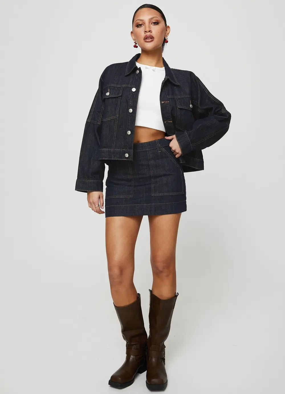 Hughes Jacket Dark Wash Denim