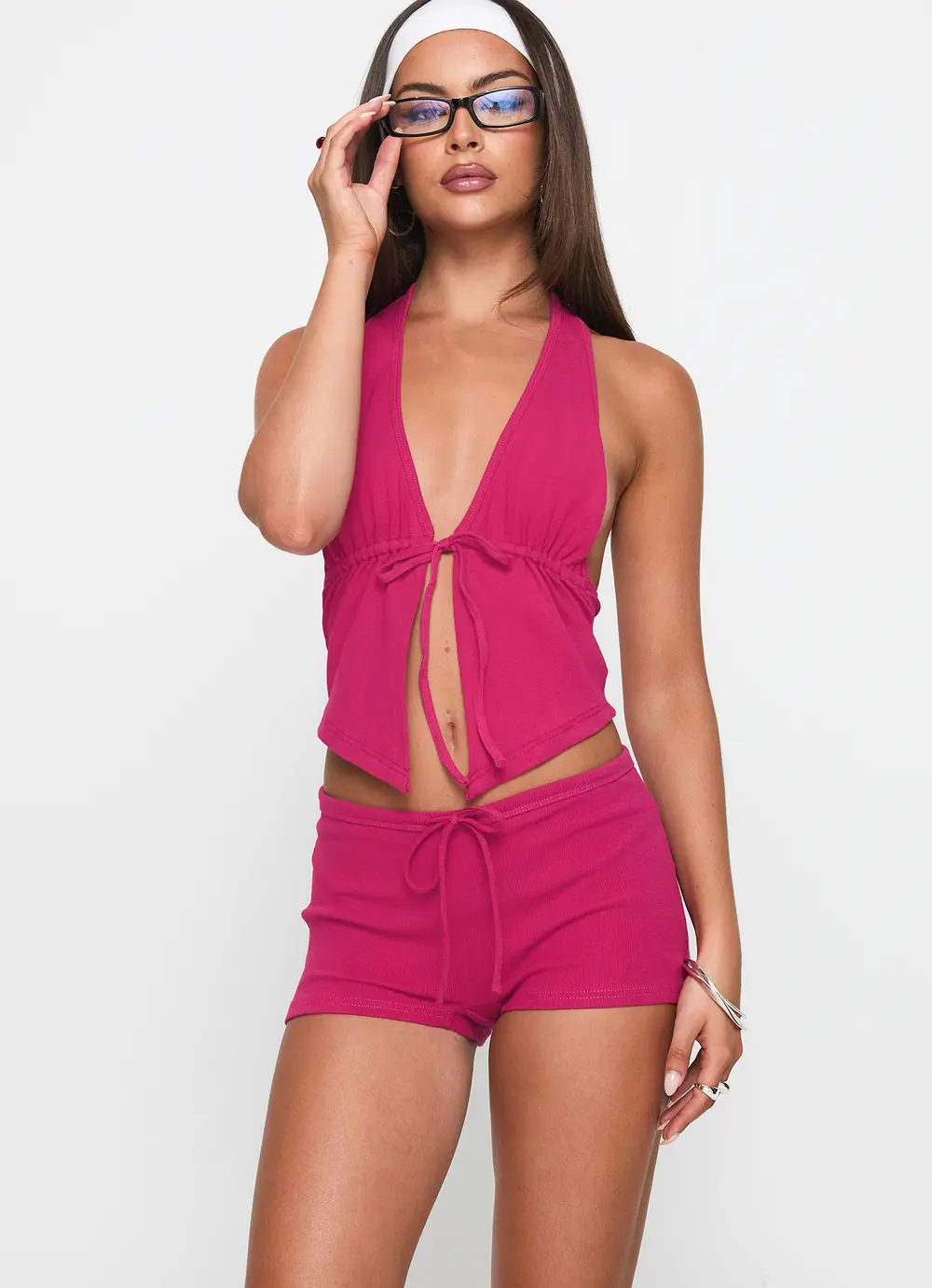 Gracious Low Rise Mini Short Pink