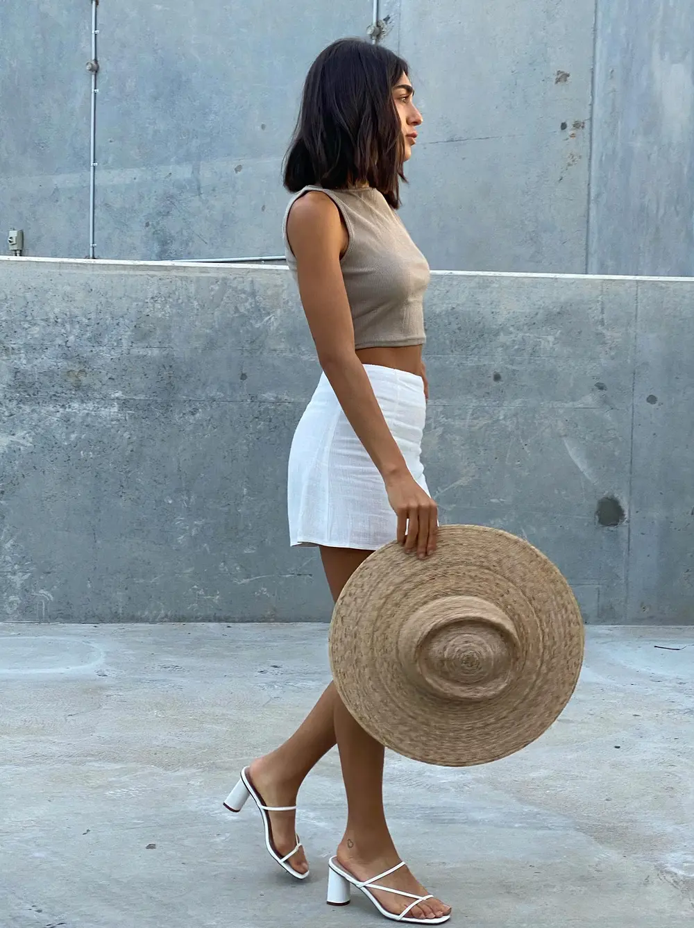 Selby Mini Skirt White