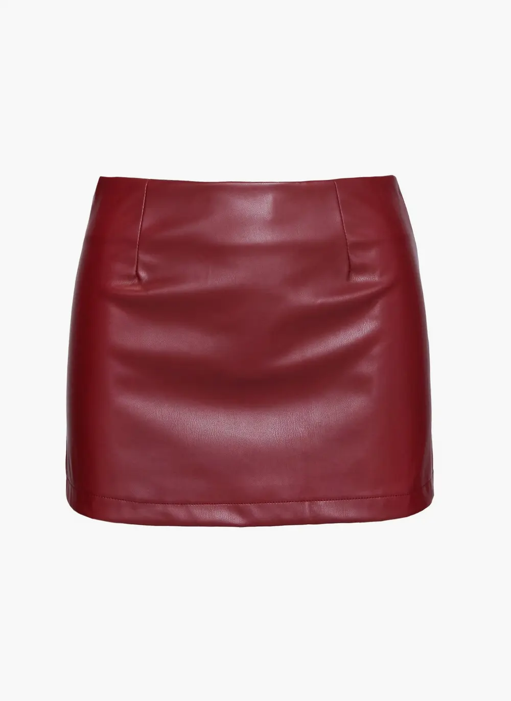 De Tigre Belted Mini Skirt Red