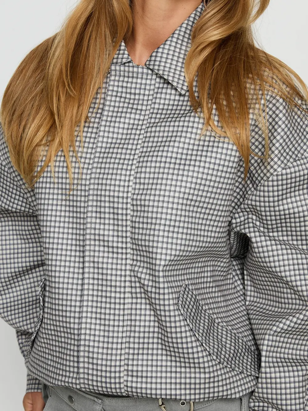 Kenny Bomber Jacket Cream Check