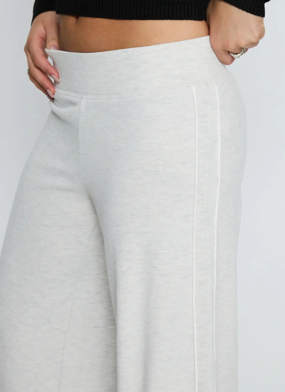 Ascenda Straight Leg Track Pant Grey Marle