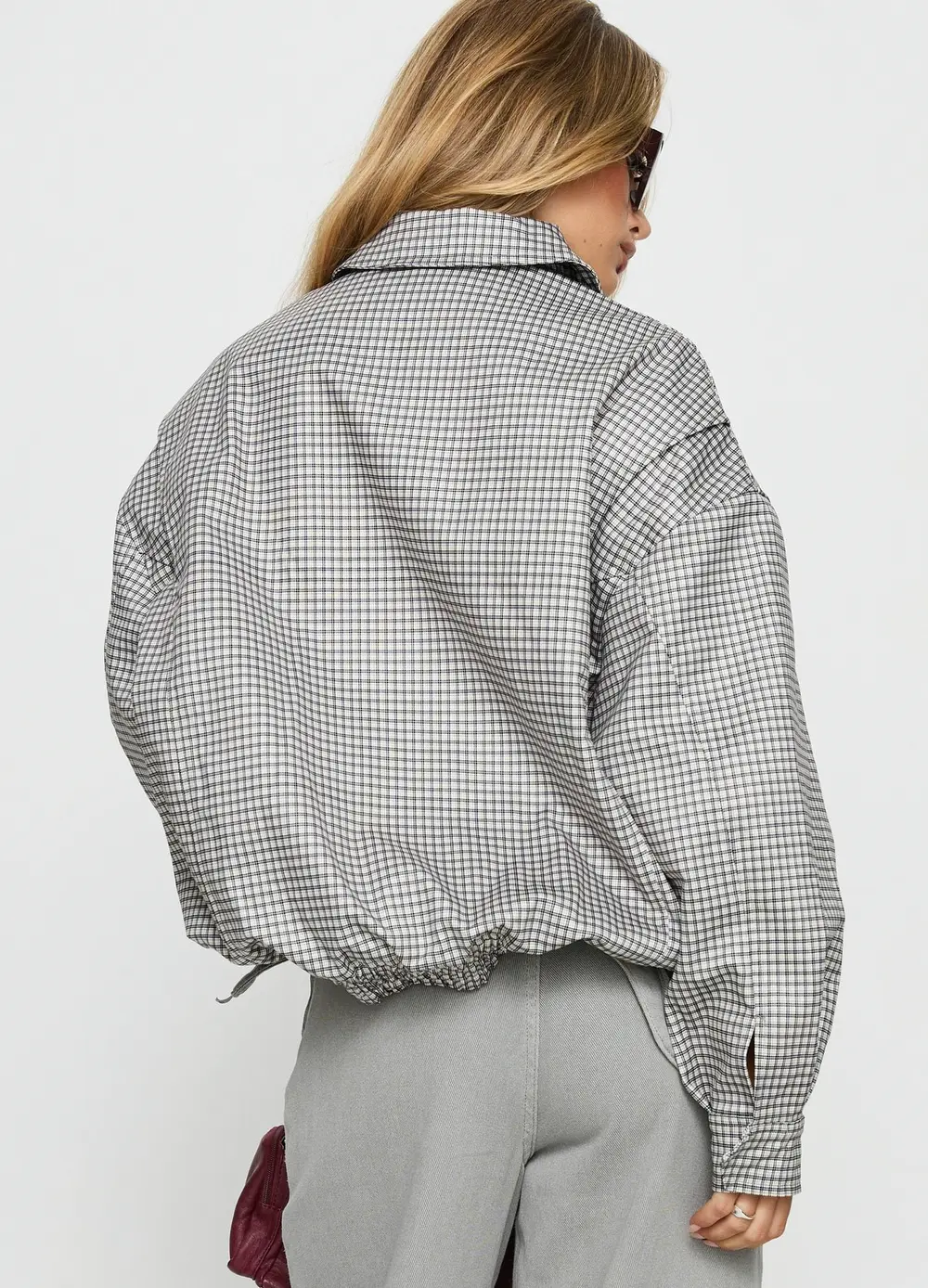 Kenny Bomber Jacket Cream Check