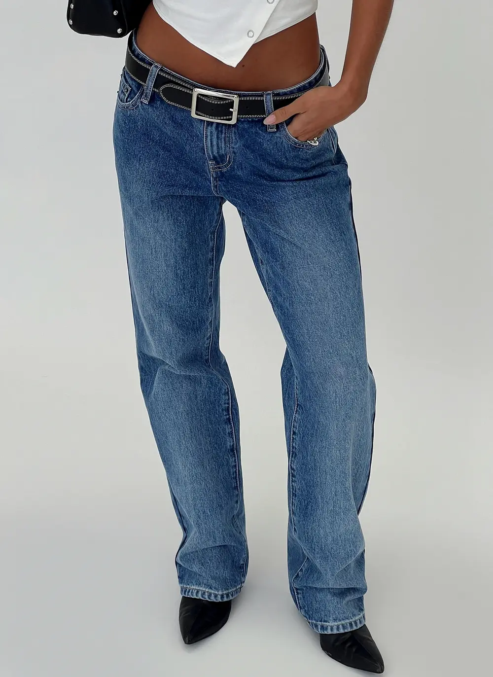 Better Half Low Rise Straight Leg Jeans Horizon Blue