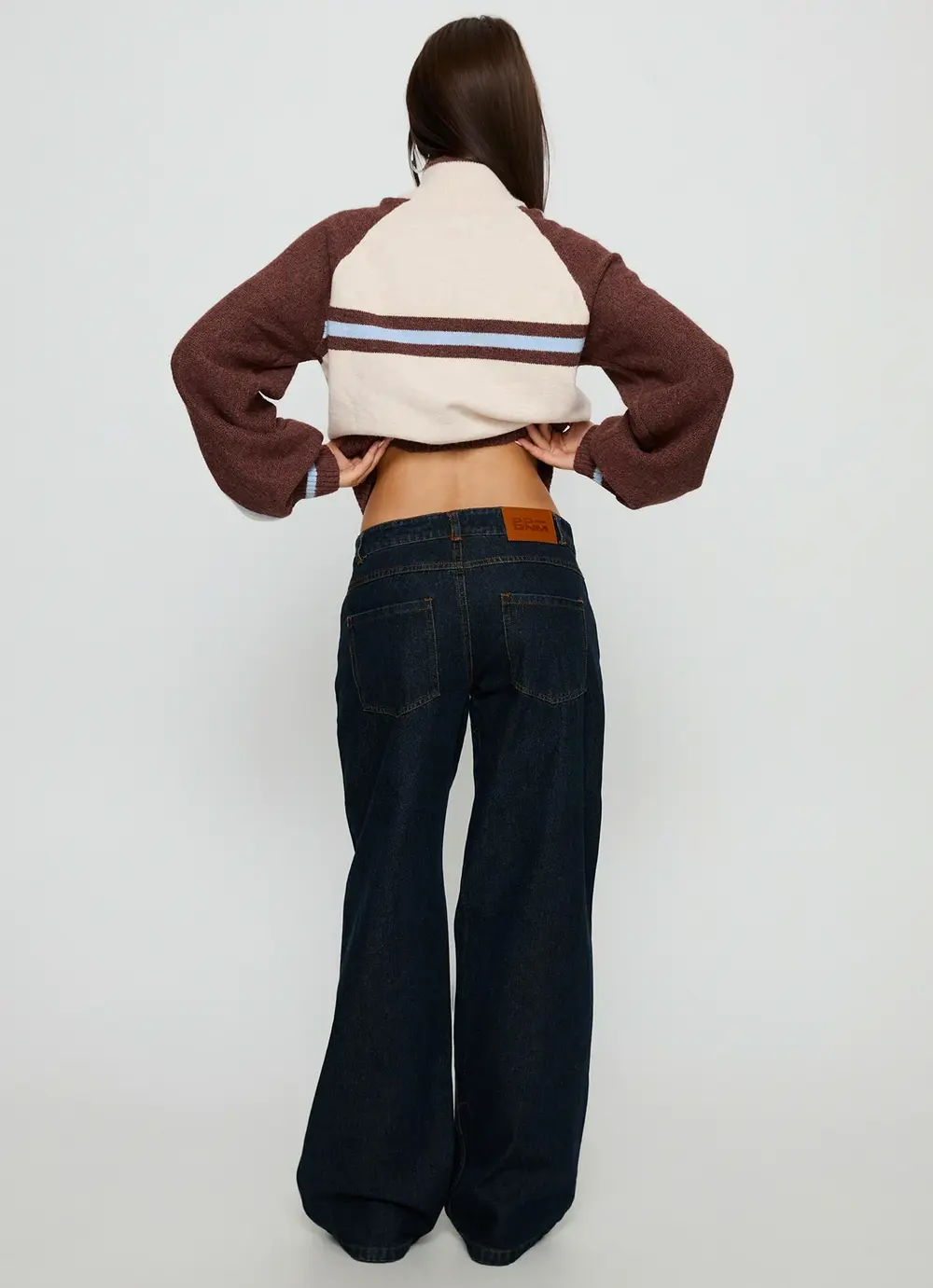 Korinne Low Rise Baggy Jeans Indigo