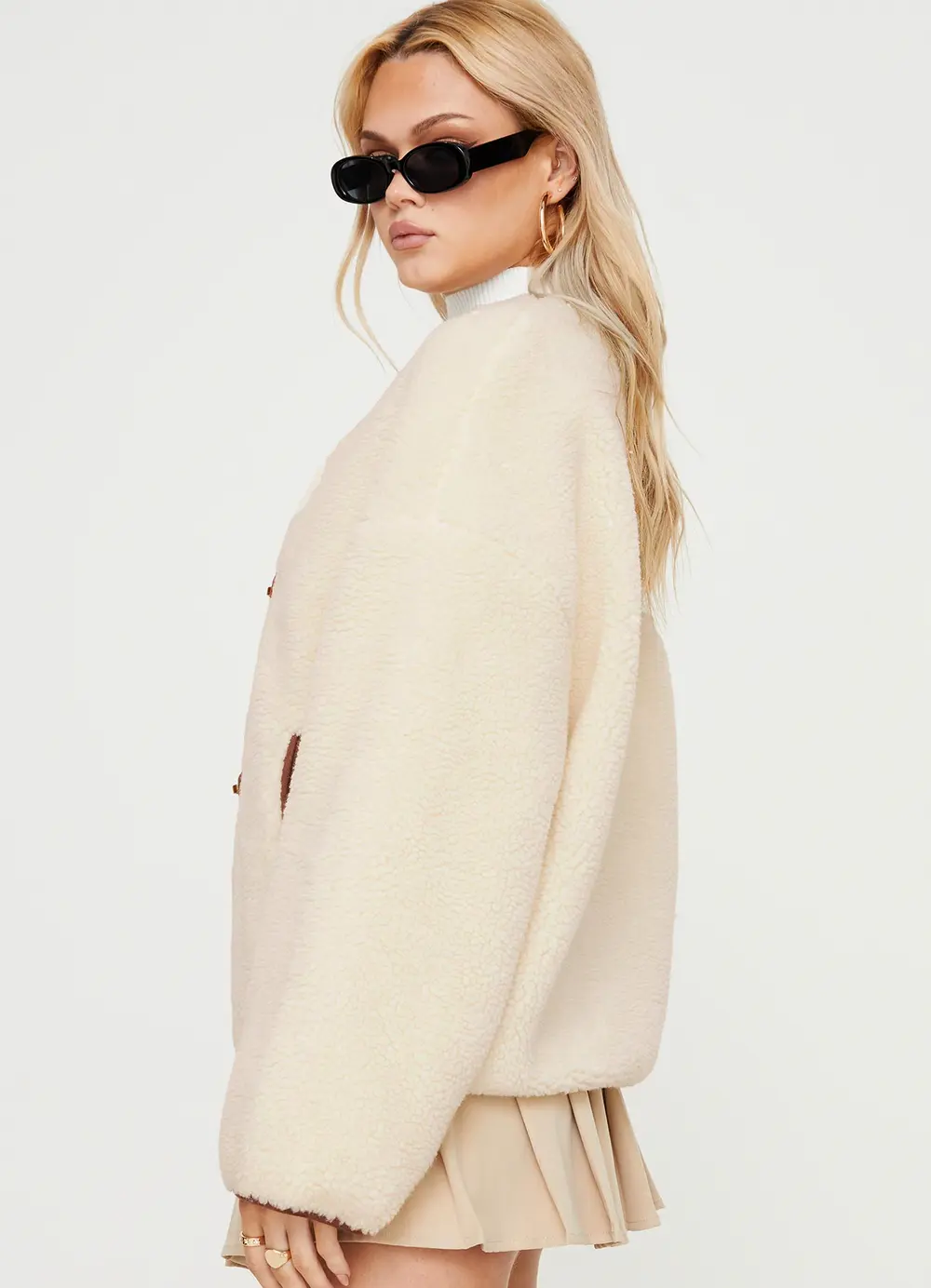 Adylic Teddy Coat Cream / Brown