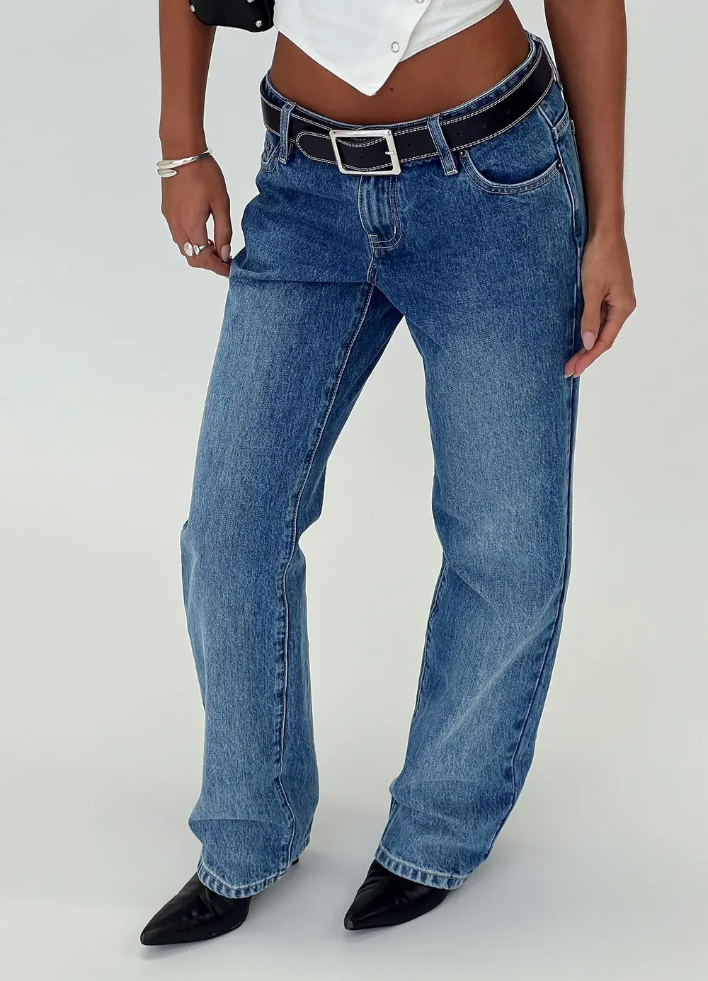 Better Half Low Rise Straight Leg Jeans Horizon Blue