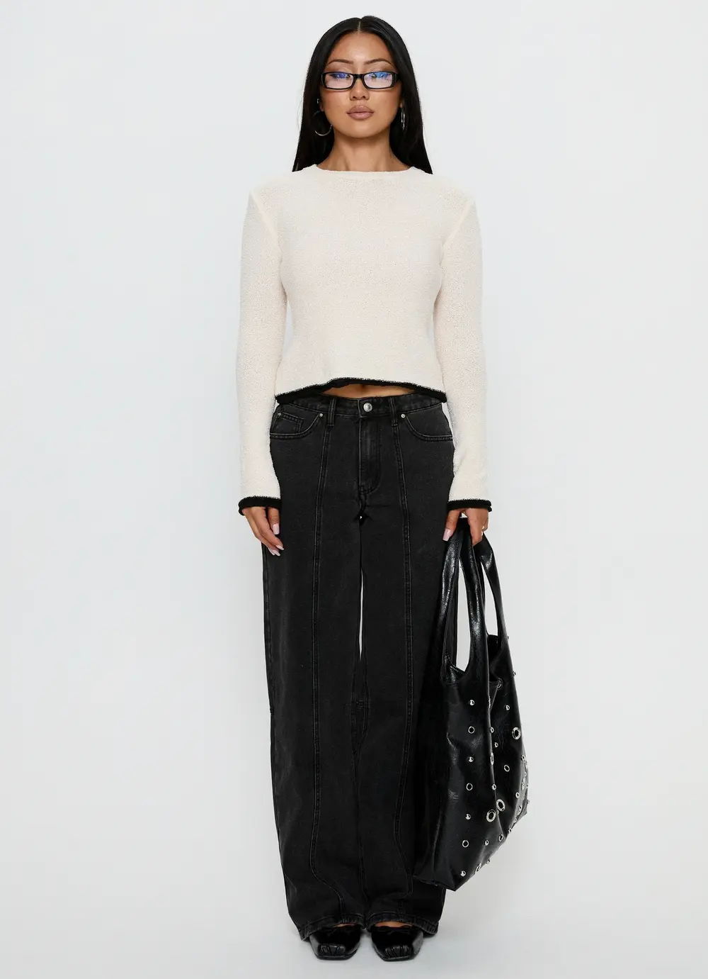 Lando Low Rise Straight Leg Jeans Washed Black