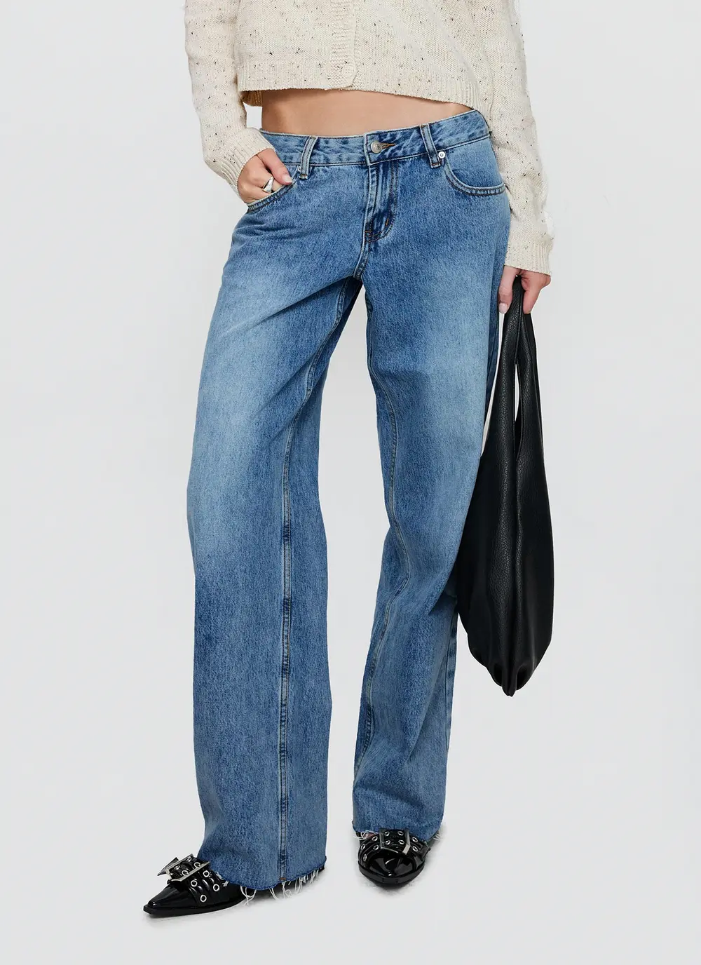 Sabryna Low Rise Straight Leg Jeans Blue