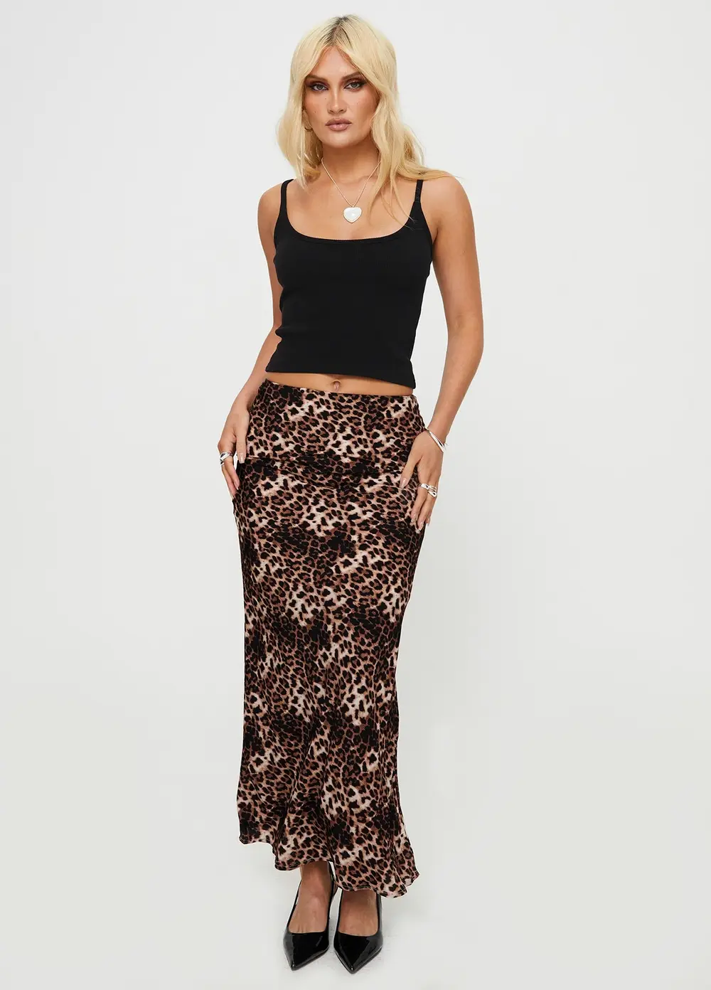 Emily Maxi Skirt Leopard Print