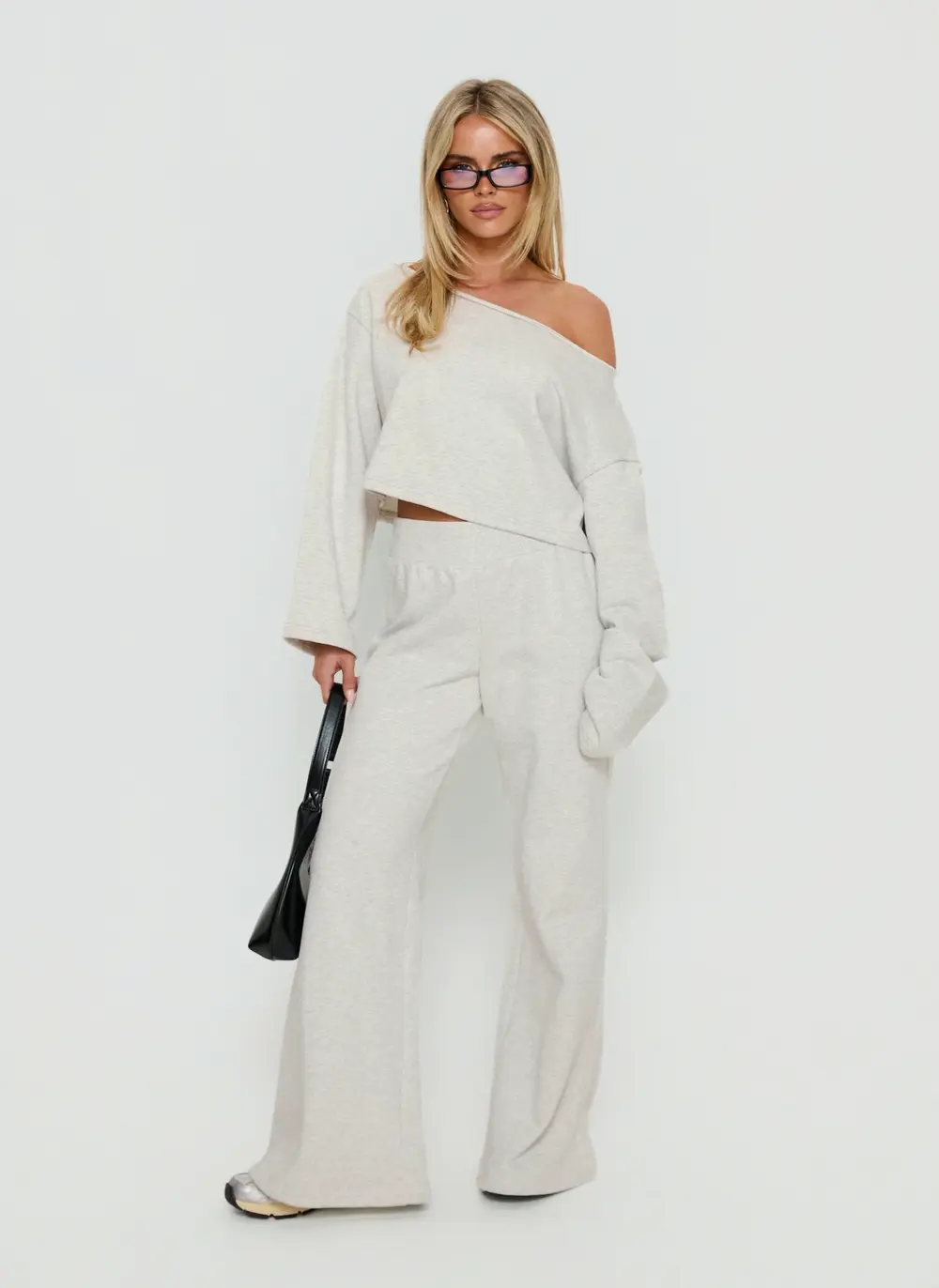 Peaks Flared Track Pants Snow Marle