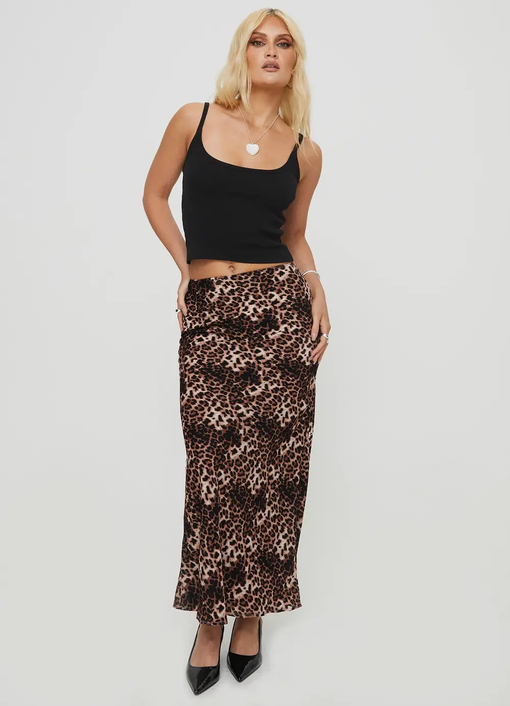 Emily Maxi Skirt Leopard Print