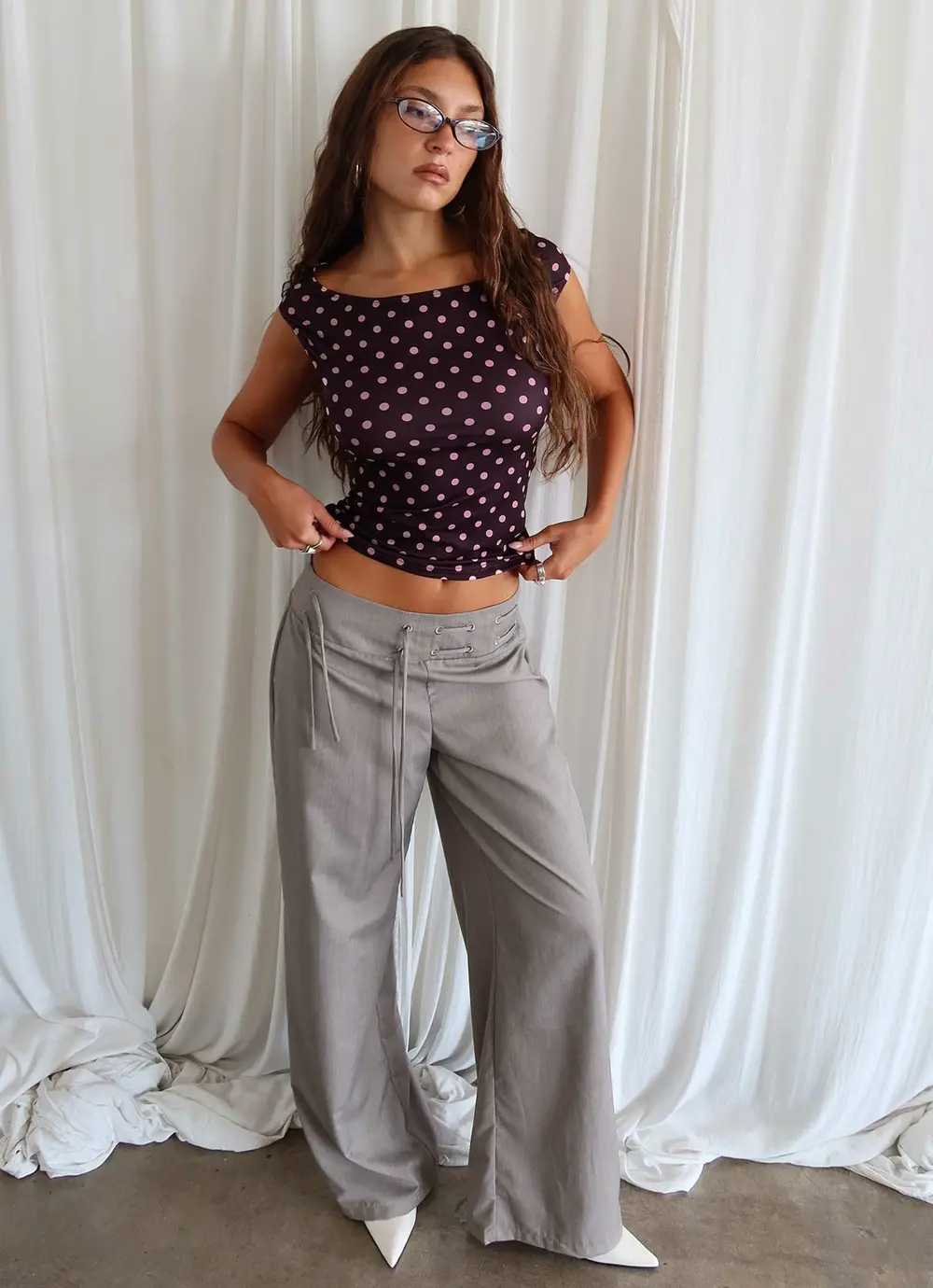 Just Have Fun Wide Leg Pant Grey