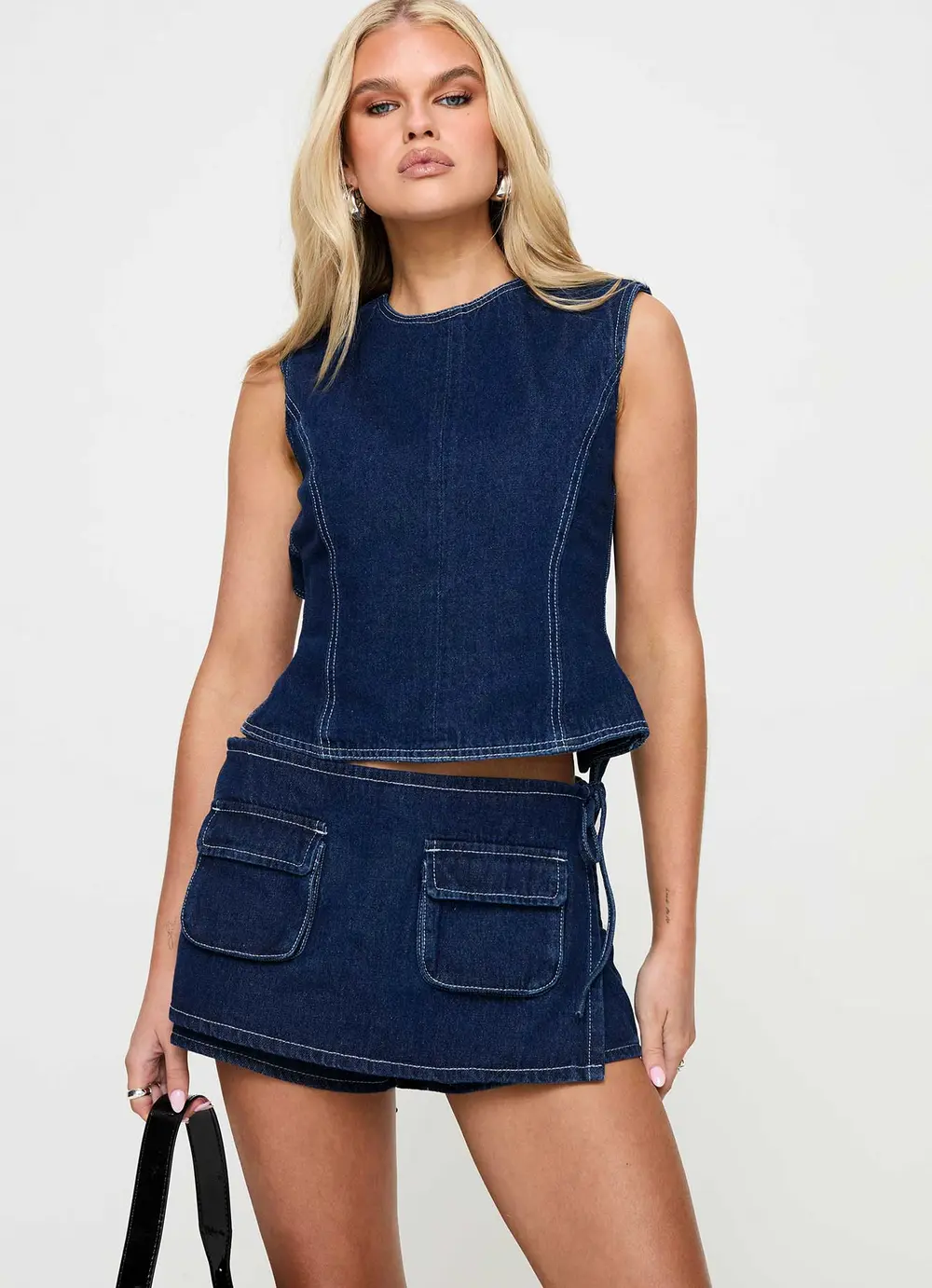 Countryside Skort Blue Denim