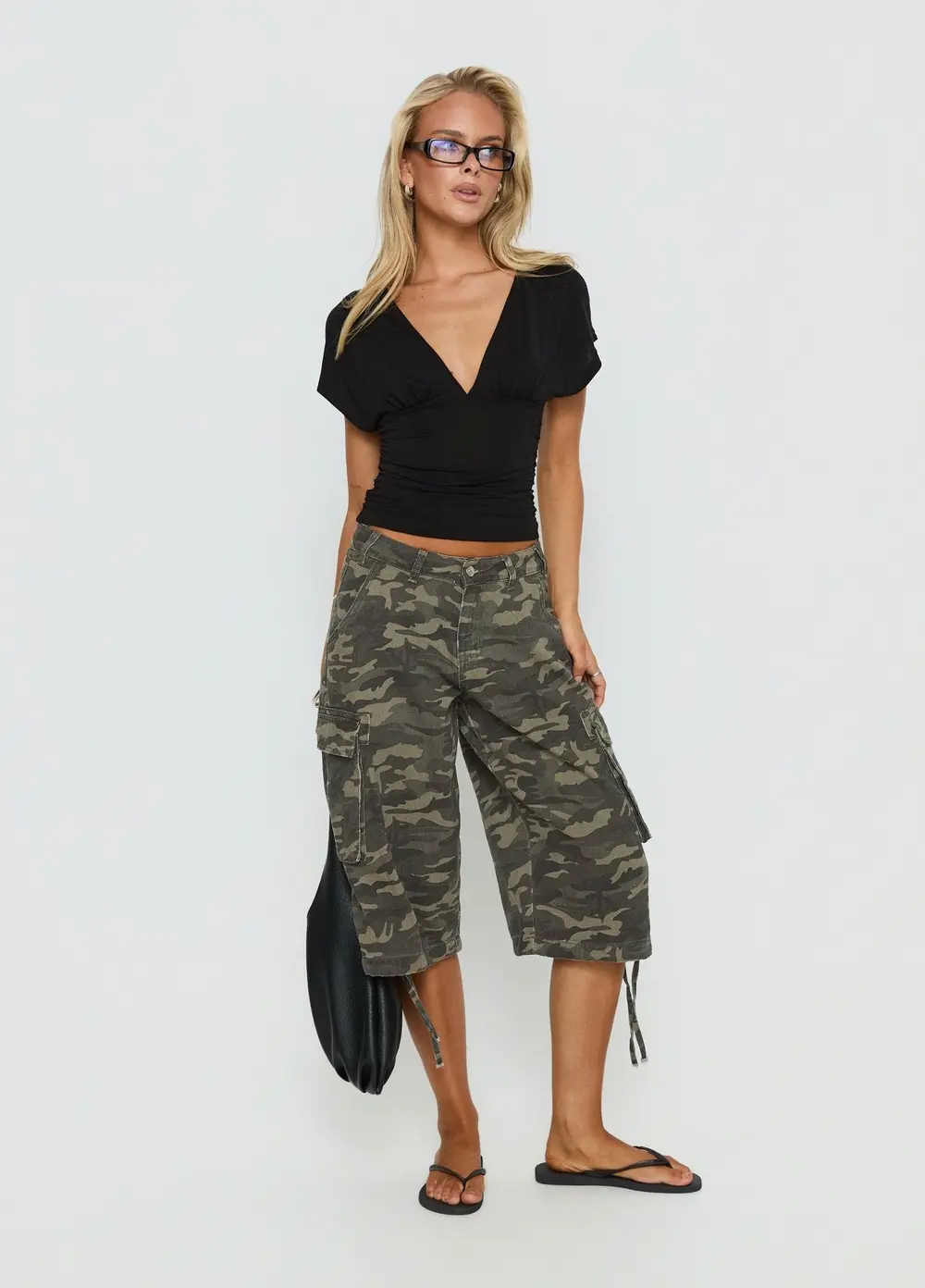 Hudsen Longline Cargo Shorts Camo