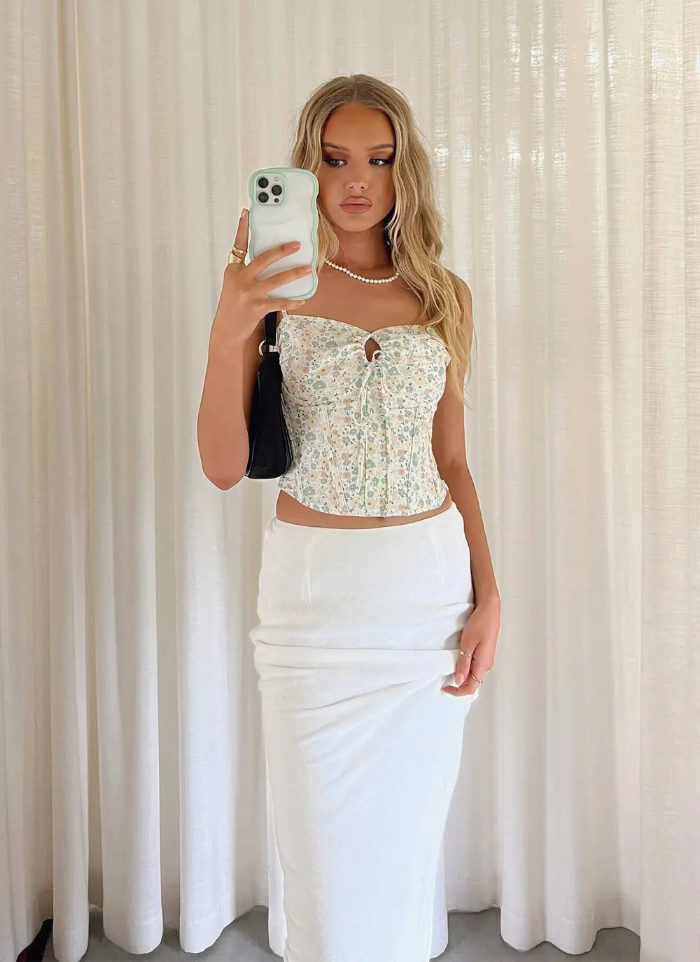 Jodie Maxi Skirt White
