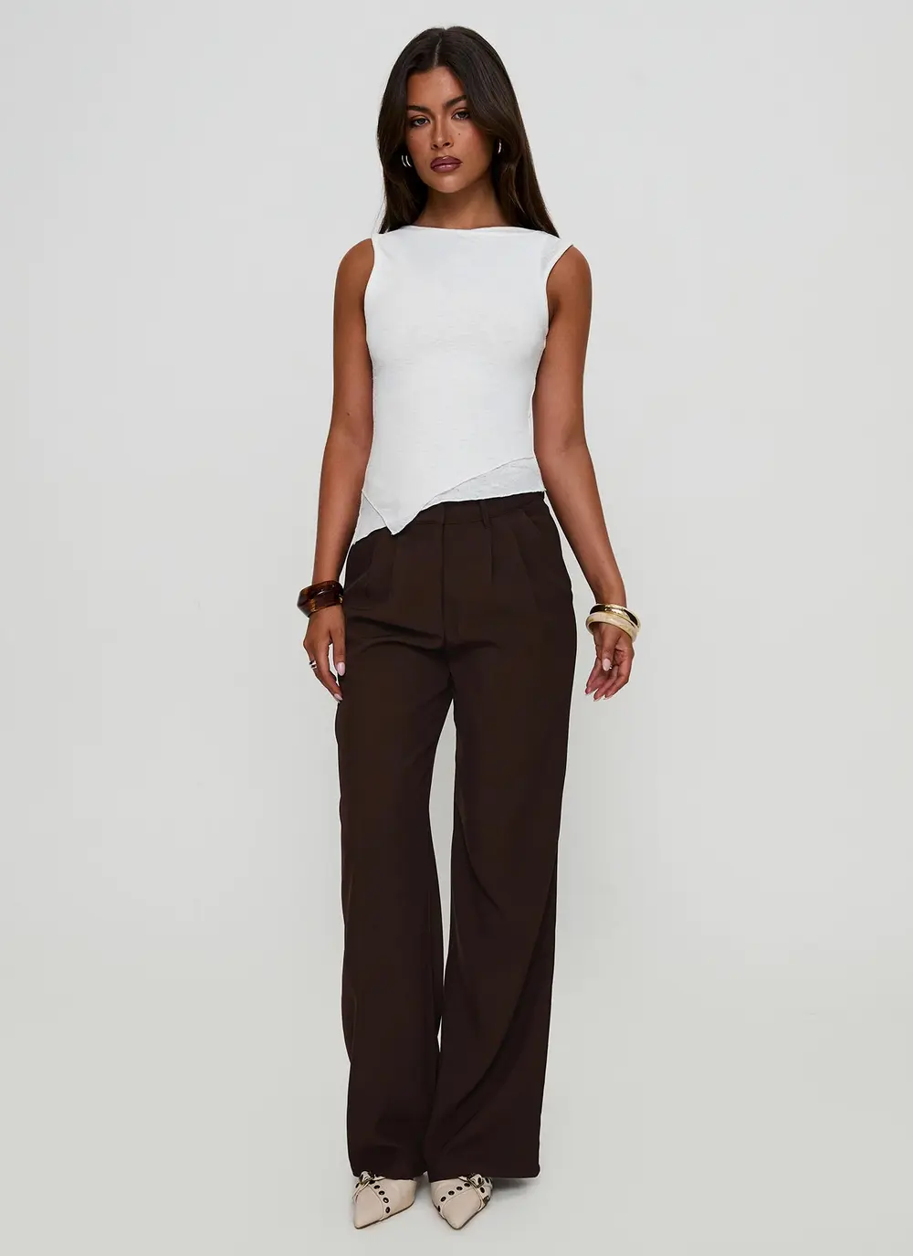 Ambient Wide Leg Pant Chocolate