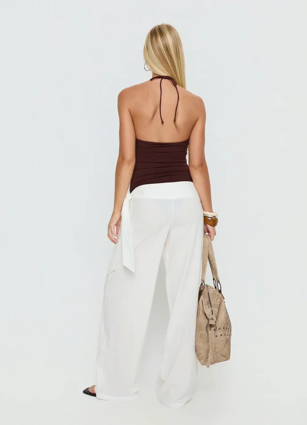 Wave Dancer Tie Pant White