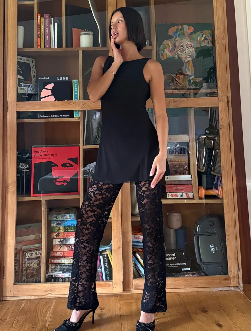 Peru Lace Pants Black