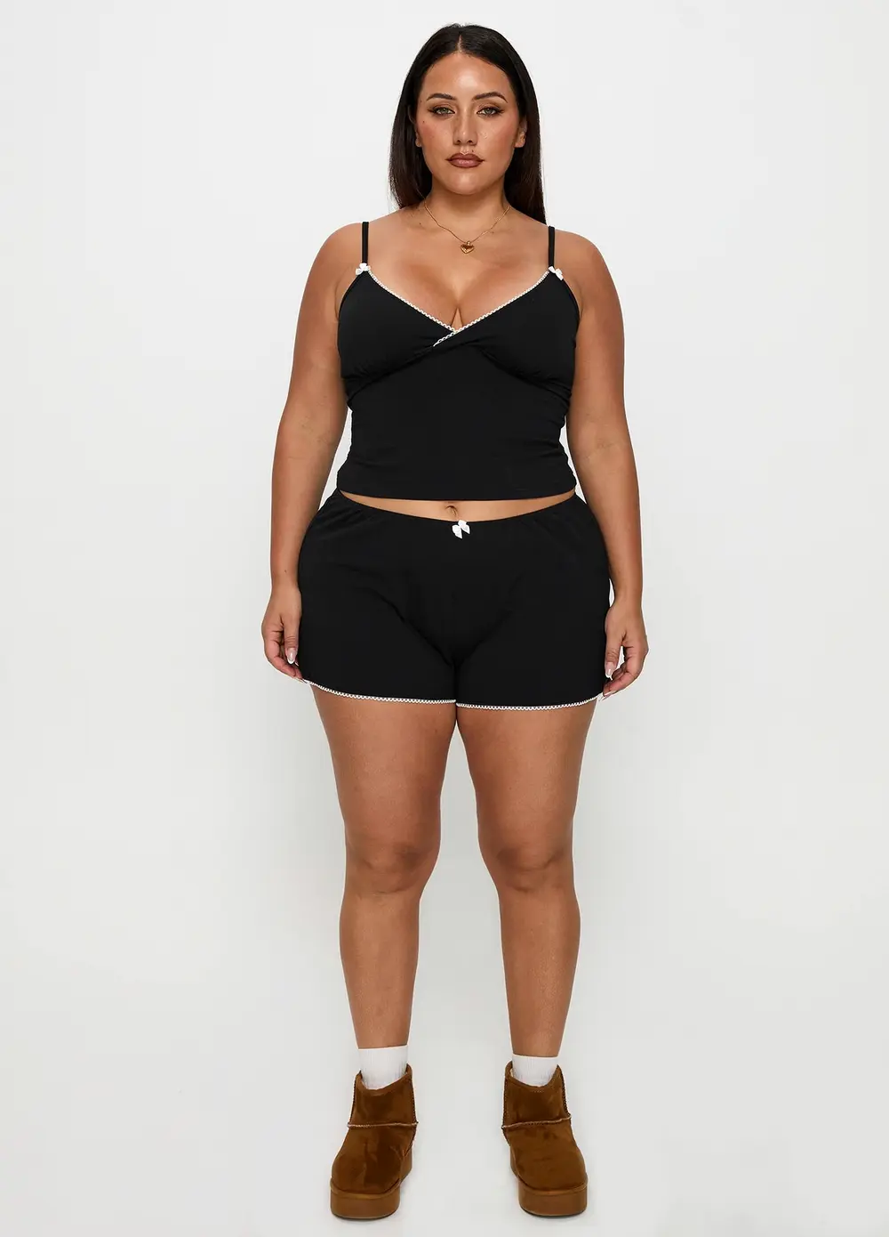 Slow Start Jersey Sleep Short Black Curve