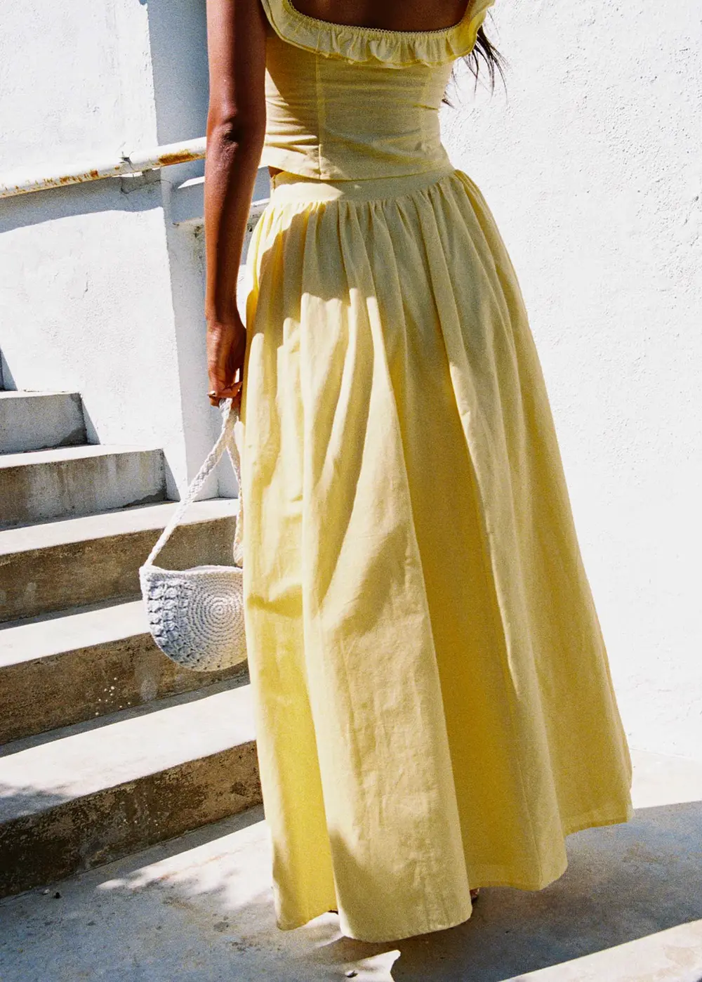 Valerio Maxi Skirt Yellow