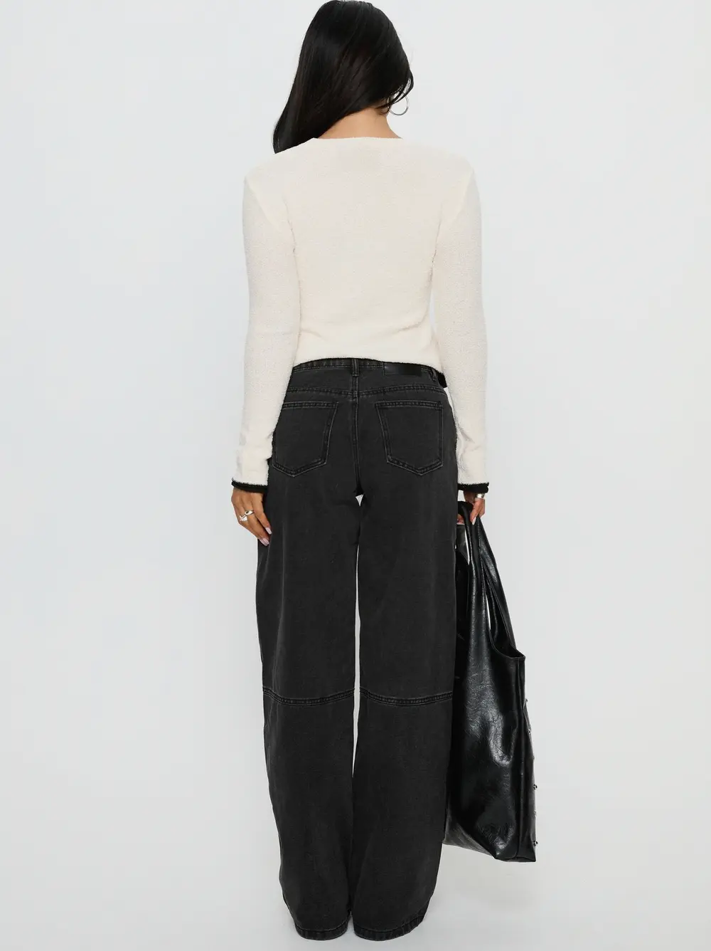 Lando Low Rise Straight Leg Jeans Washed Black