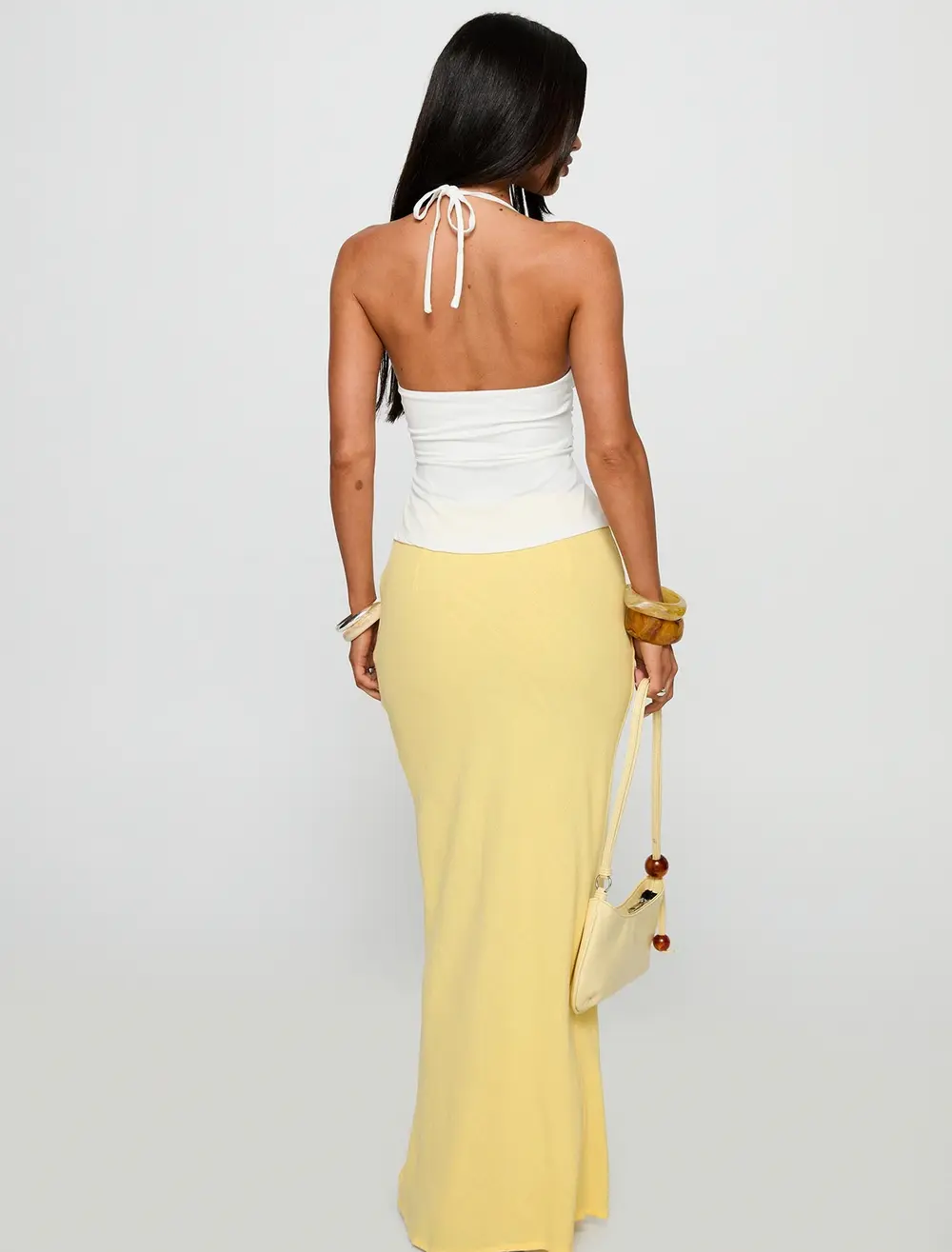 Jodie Maxi Skirt Lemon Yellow