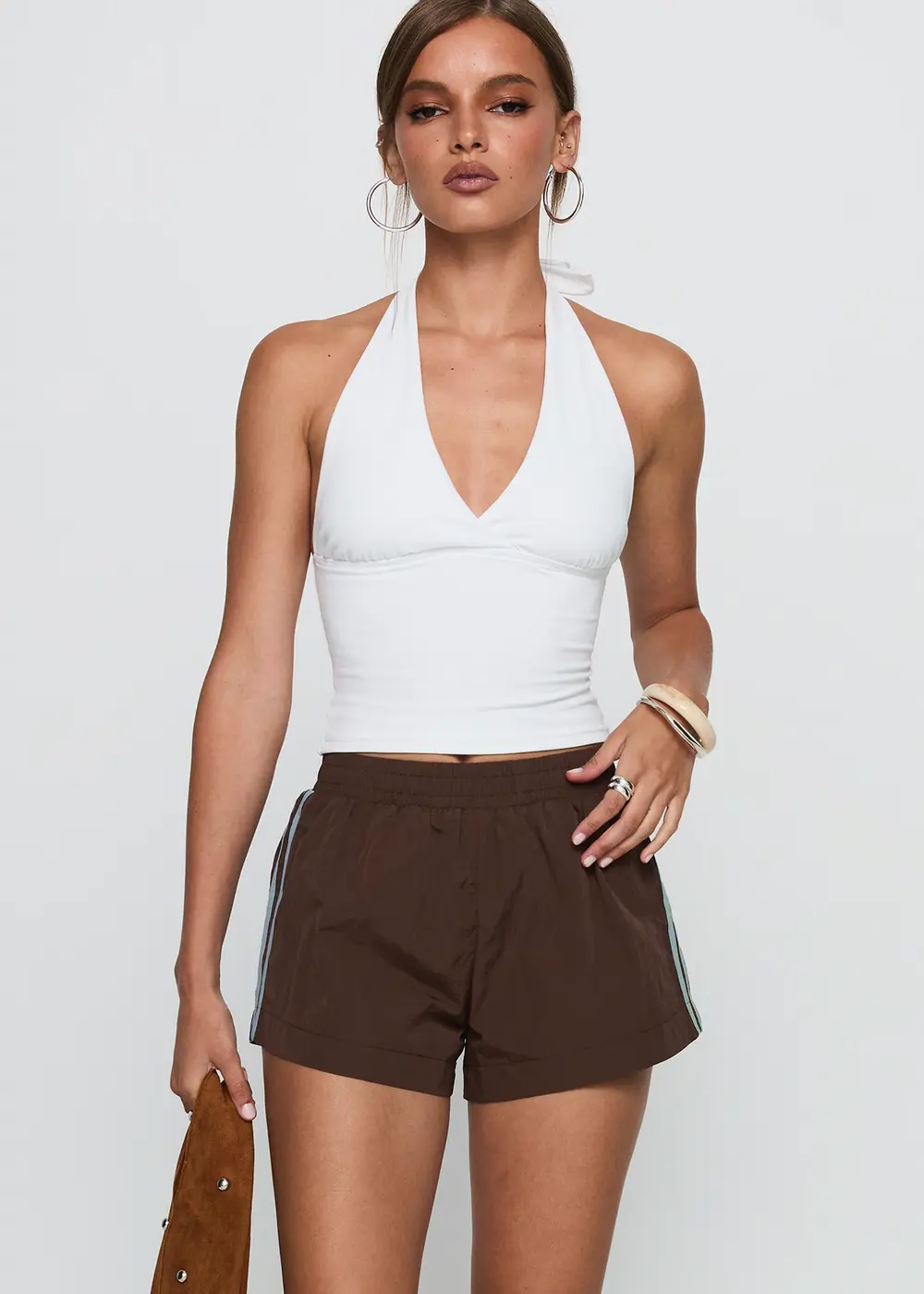 Borderline Track Short Brown / Blue