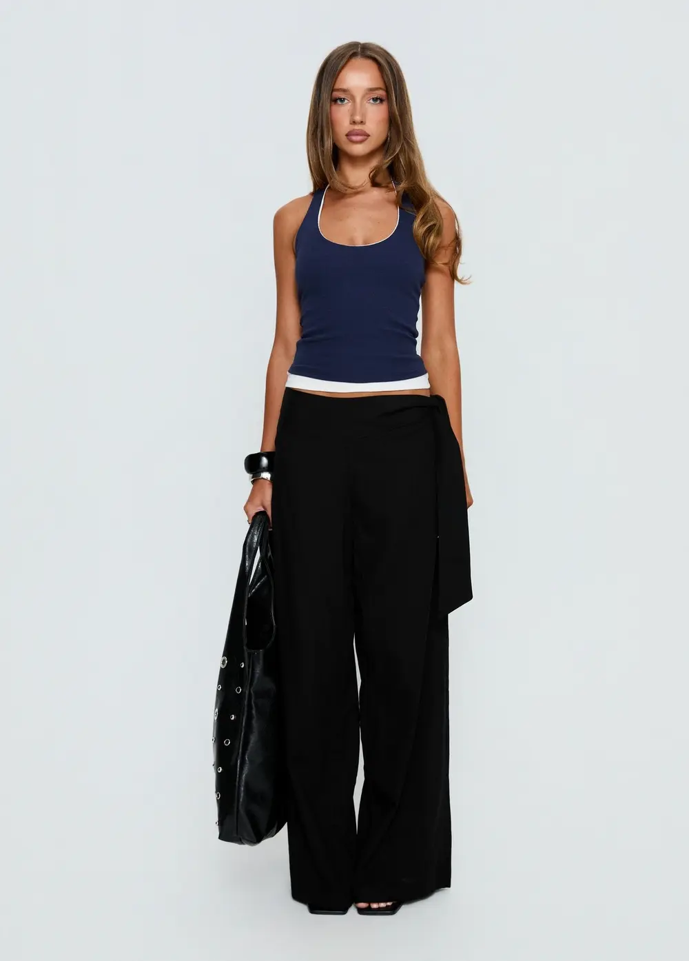 Wave Dancer Tie Pant Black