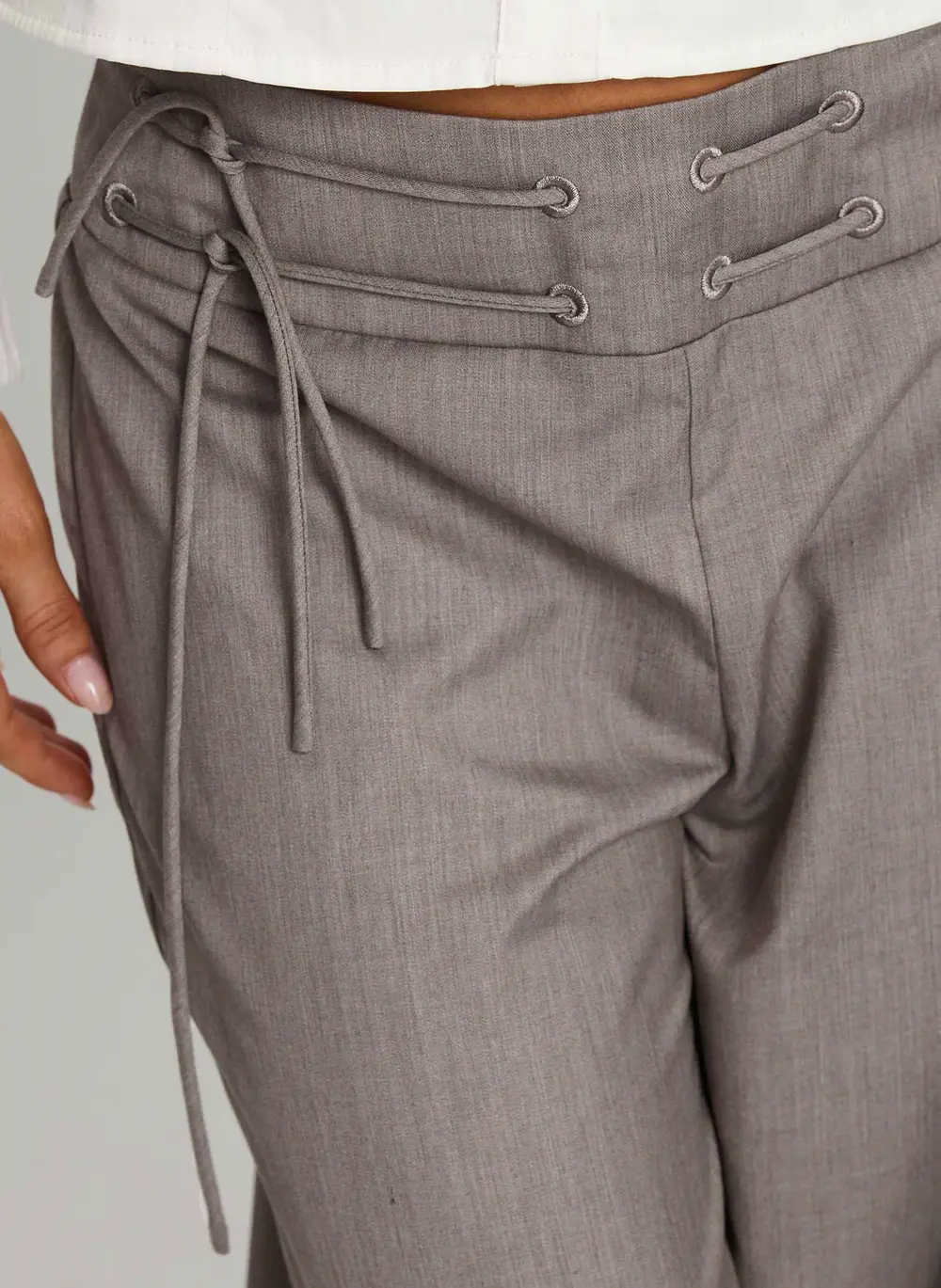 Just Have Fun Wide Leg Pant Grey