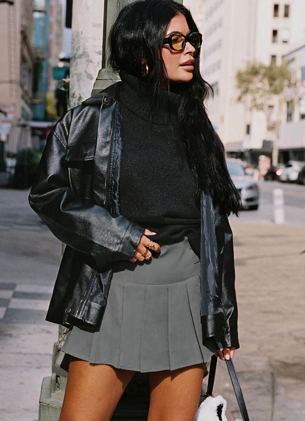 Cartwright Mini Skirt Charcoal