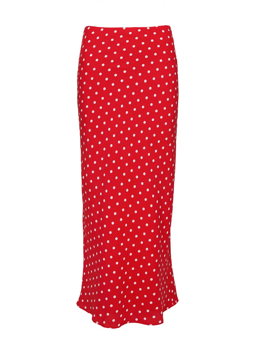 Hayze Maxi Skirt Red / White Polka