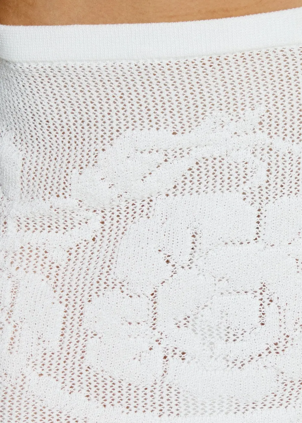 Roziana Crochet Mini Skirt White