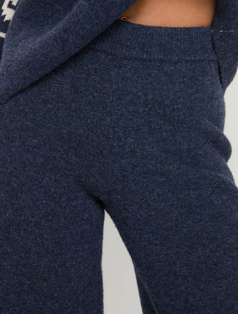 Alpine Knit Pants Navy / Cream