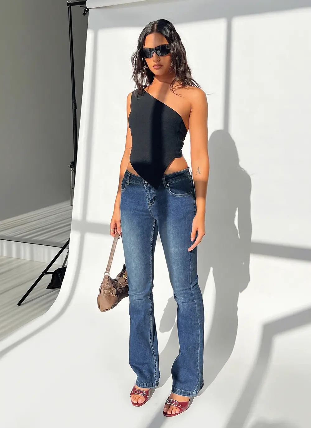 Bethany Low Rise Bootleg Jeans Mid Wash