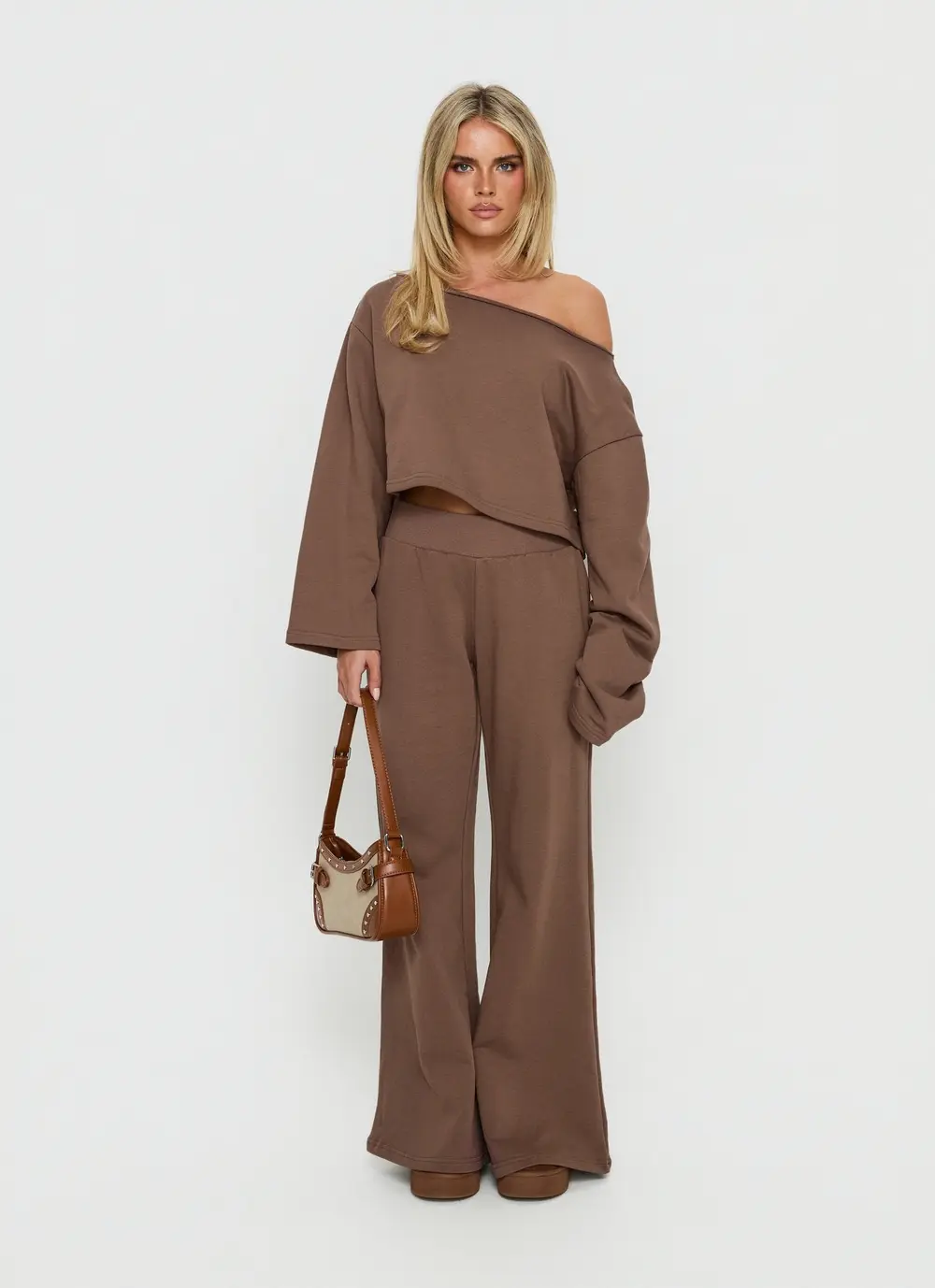 Peaks Flared Track Pants Cocoa