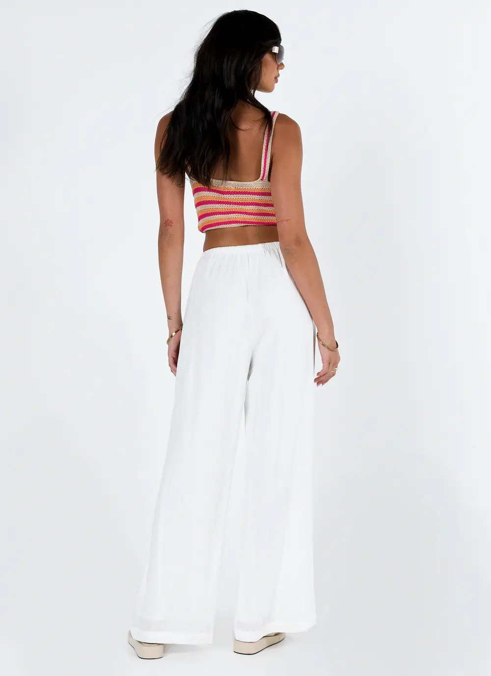 Ogilvie Linen Blend Pants White