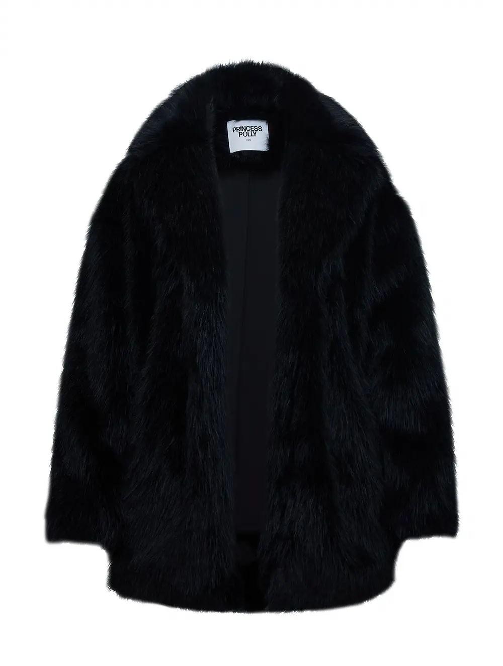 Super Trouper Faux Fur Jacket Black