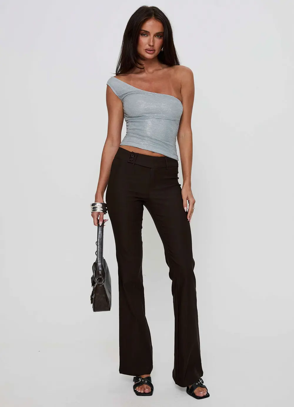 Kinkirk Flared Pants Chocolate Petite