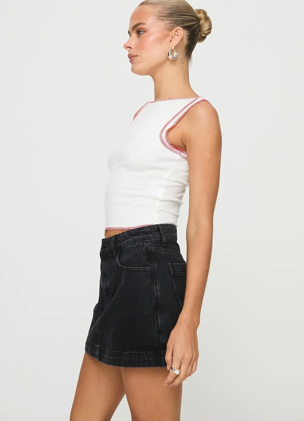 Gazelle Denim Skort Washed Black