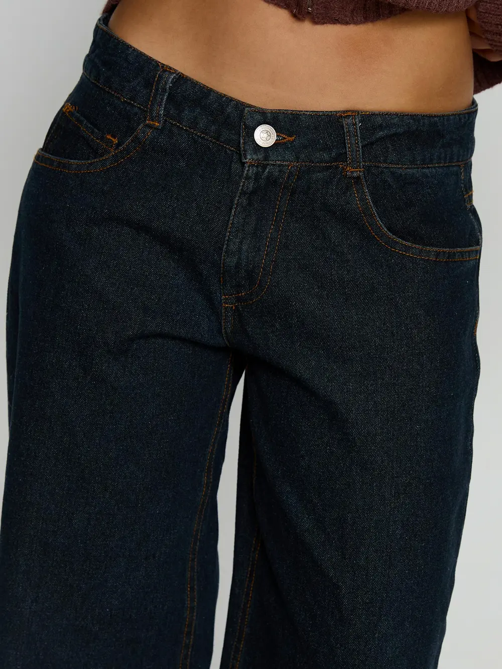 Korinne Low Rise Baggy Jeans Indigo