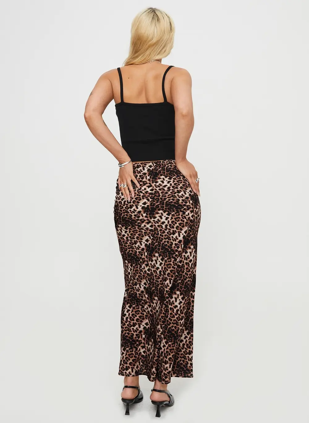 Emily Maxi Skirt Leopard Print