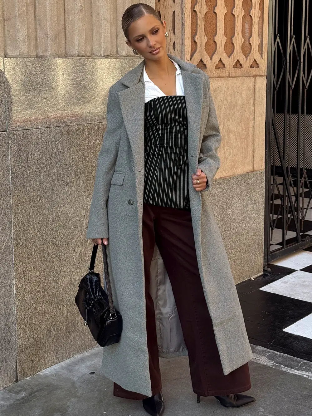 Lovergirl Longline Coat Grey