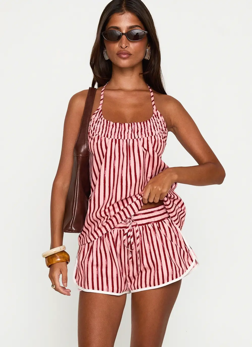 Your Everything Shorts Pink Stripe