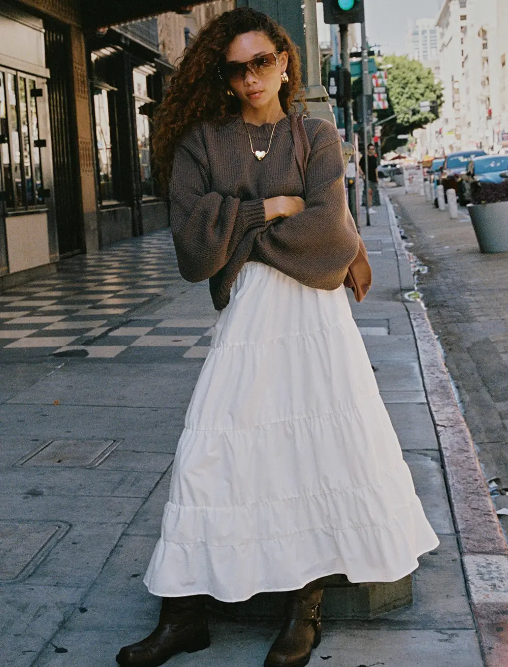 Garden Party Maxi Skirt White