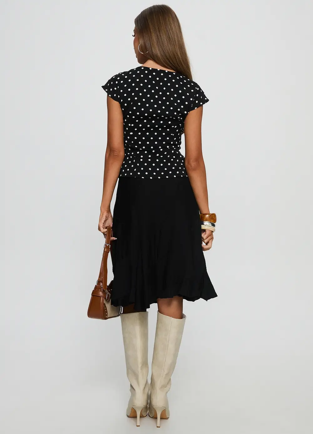 With Kindness Midi Skirt Black