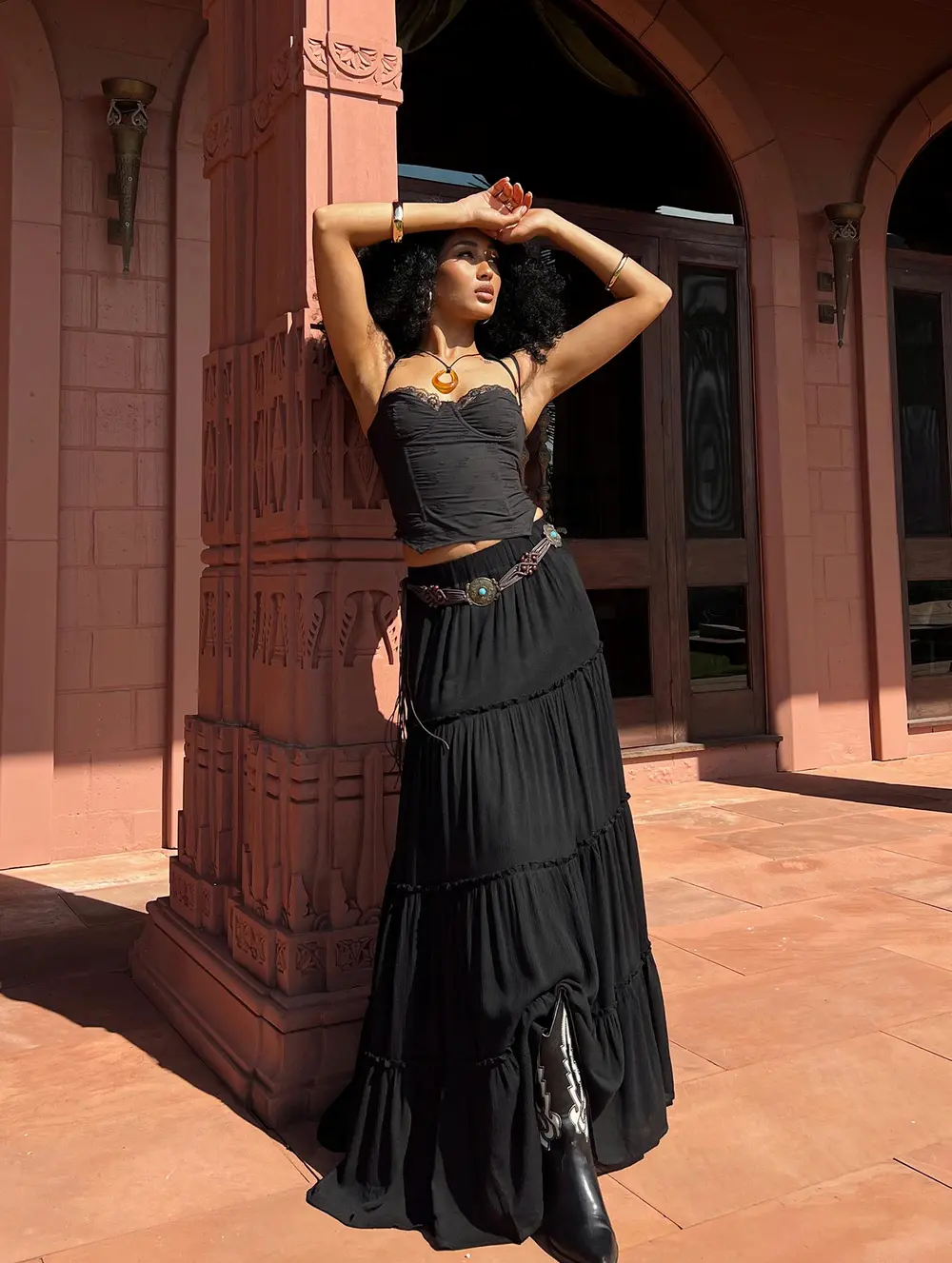 Miriah Maxi Skirt Black