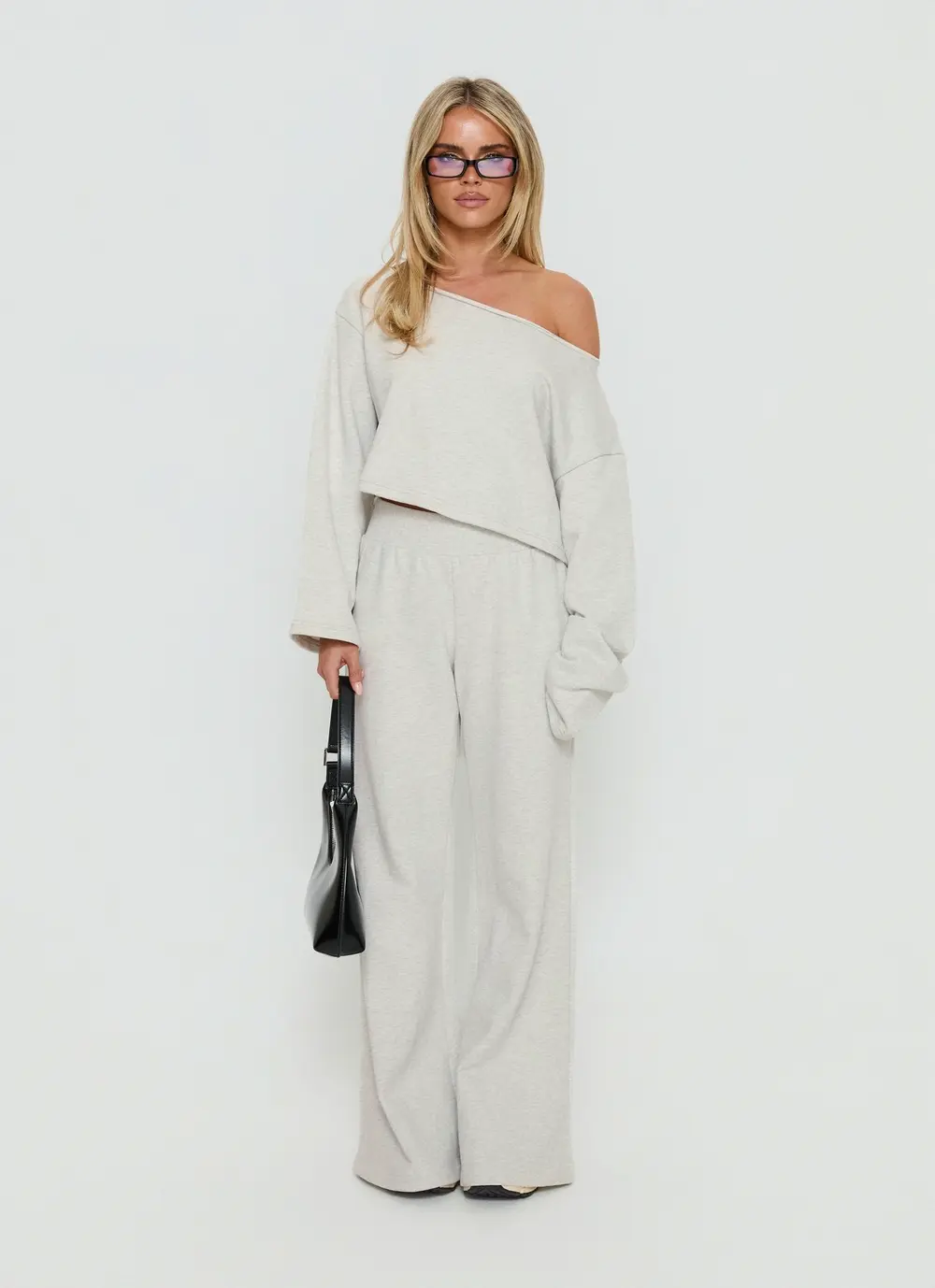 Peaks Flared Track Pants Snow Marle